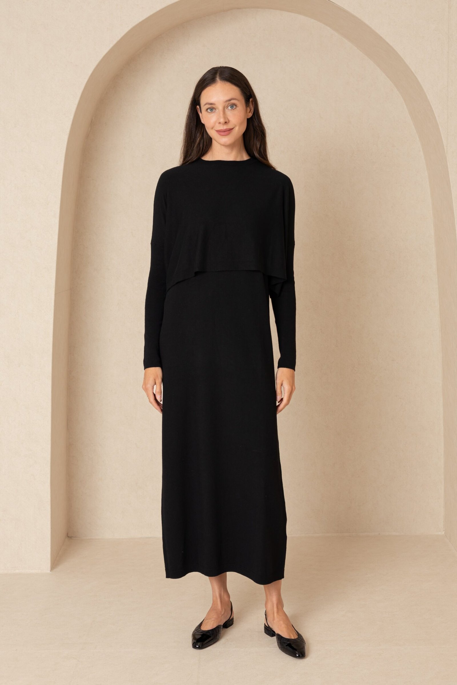 Black Knit Overlay - Image 1