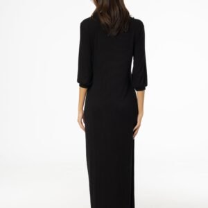 Black 3/4 Sleeve Maxi Dress - Image 3