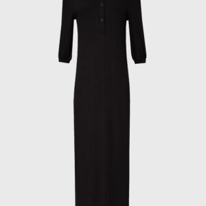 Black 3/4 Sleeve Maxi Dress - Image 5