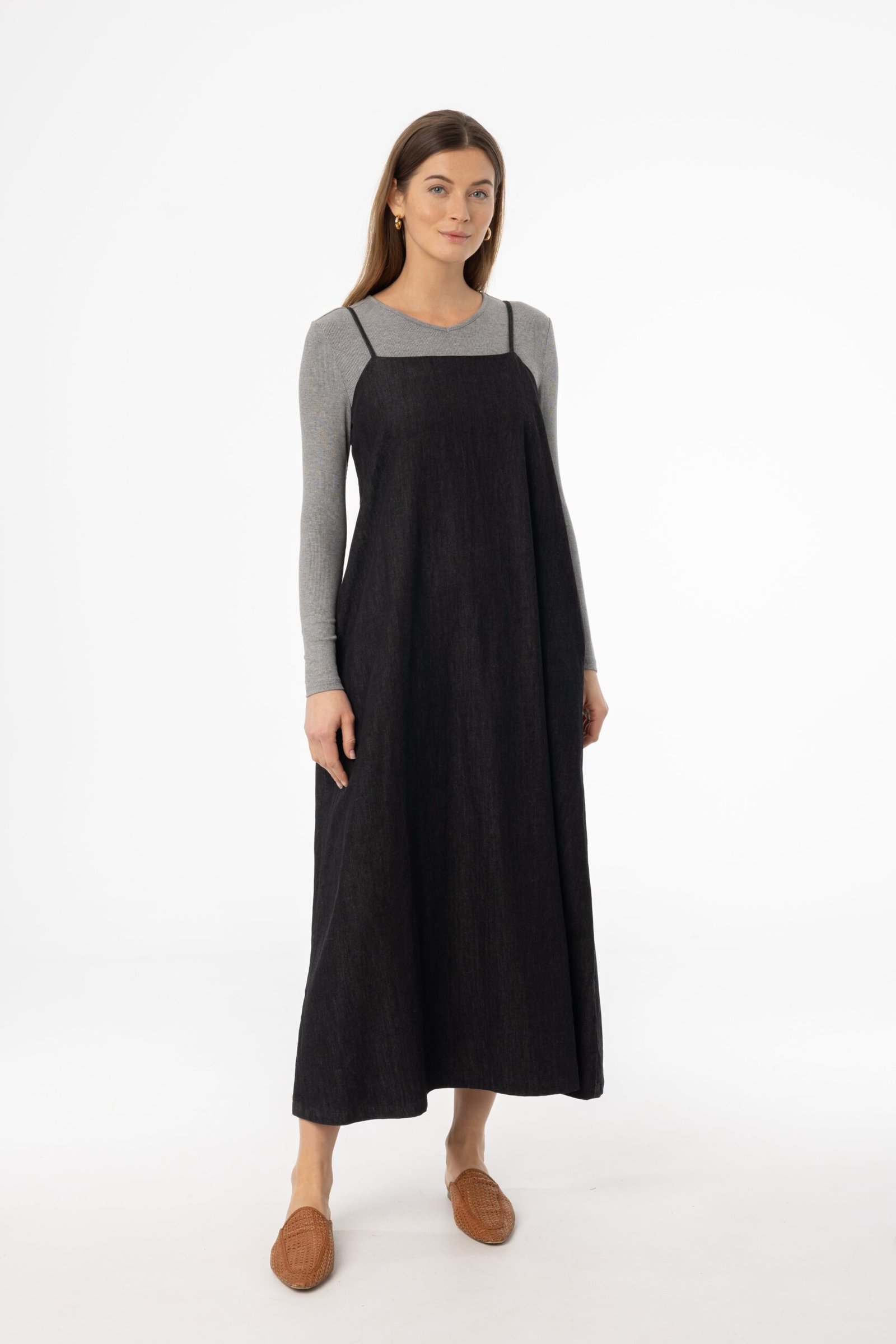 Black Denim Jumper - Image 1