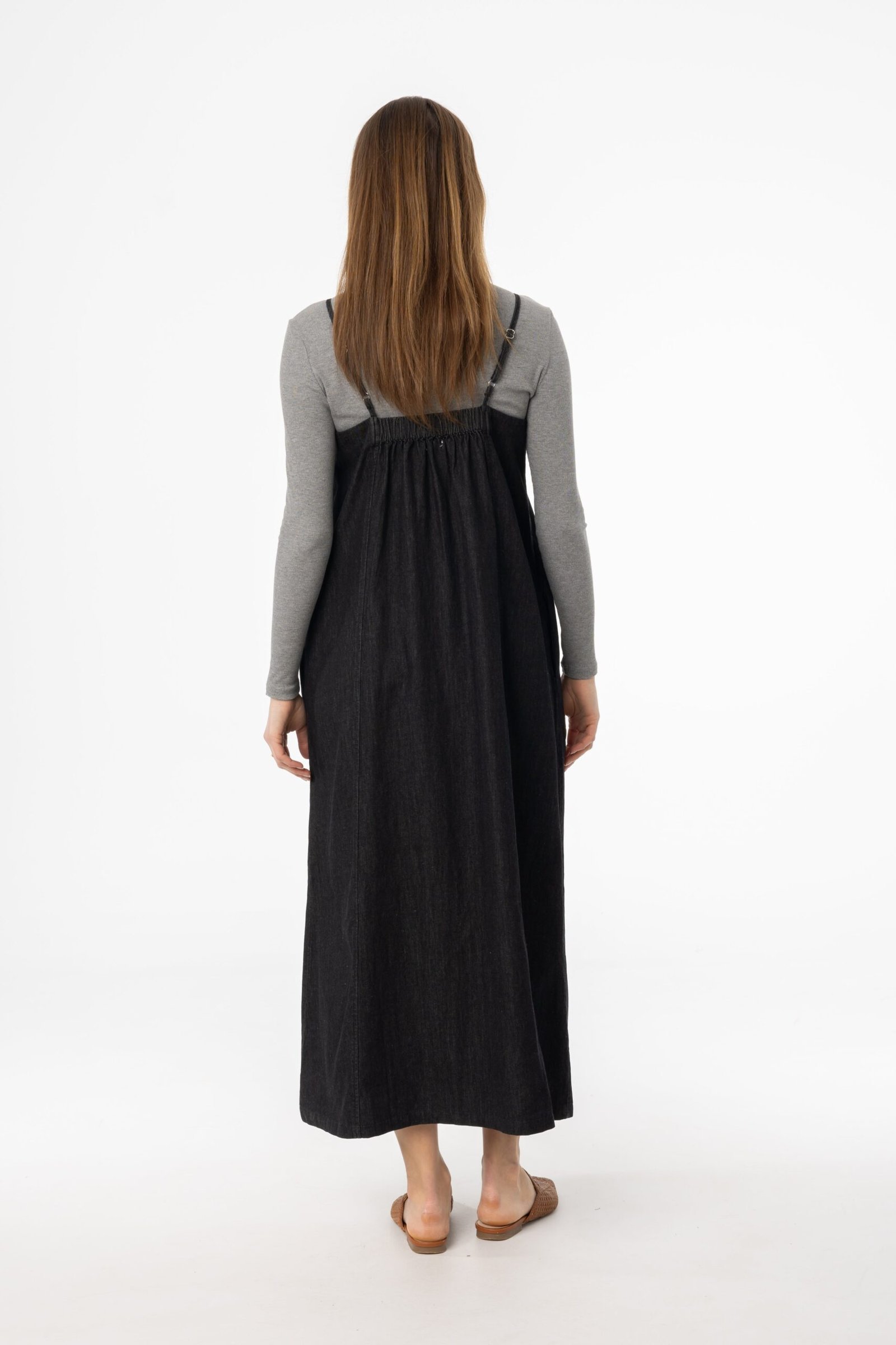 Black Denim Jumper - Image 3