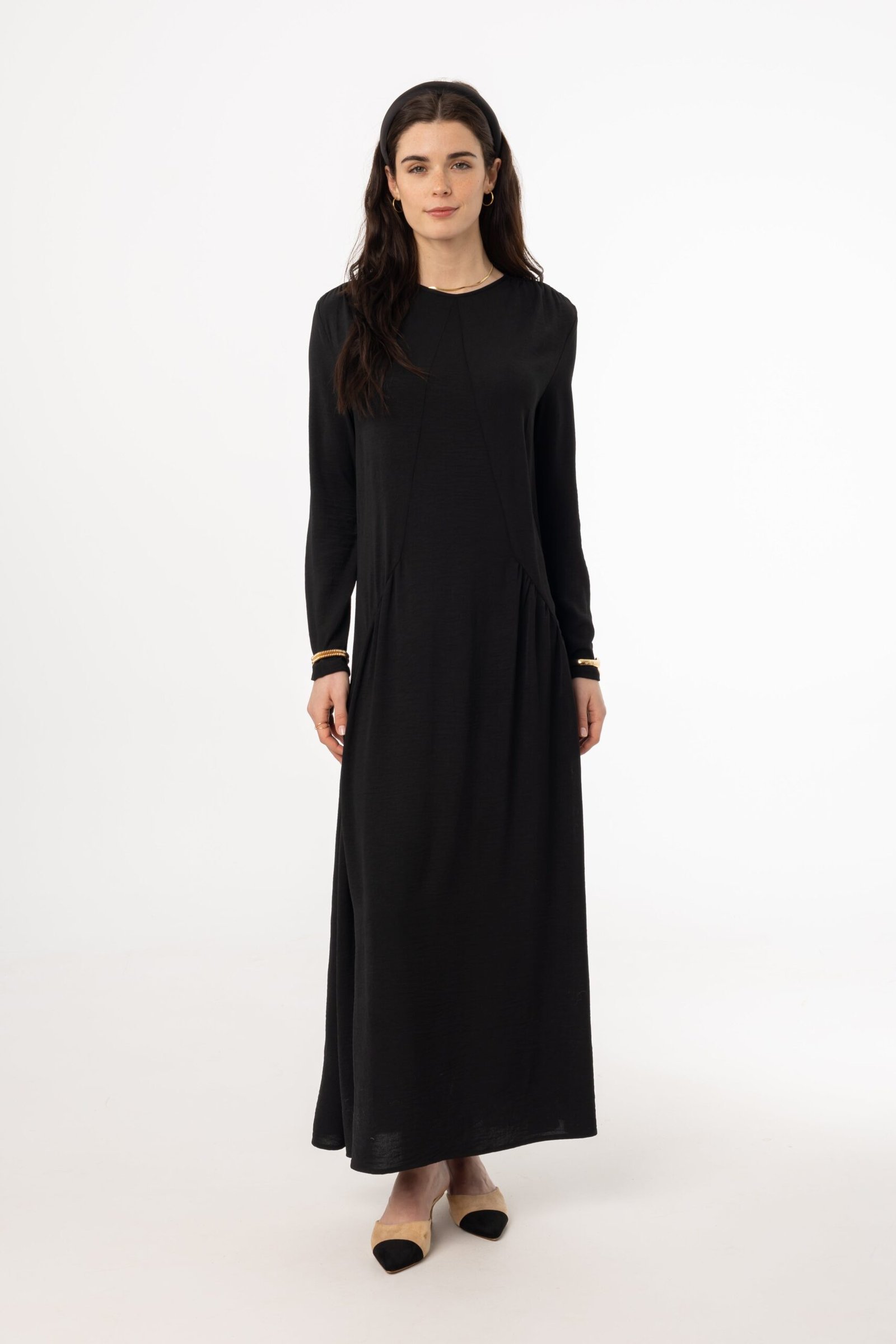 Black Detail Maxi Dress - Image 1