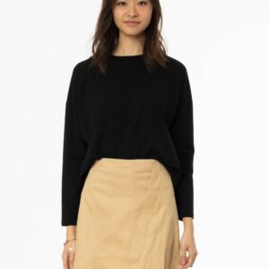 Black Dolman Long Sleeve T-Shirt - Image 4