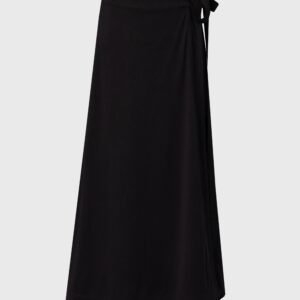 Black Flare Wrap Skirt - Image 5