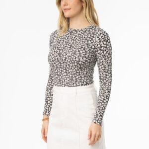 Black & White Printed T-Shirt - Image 2