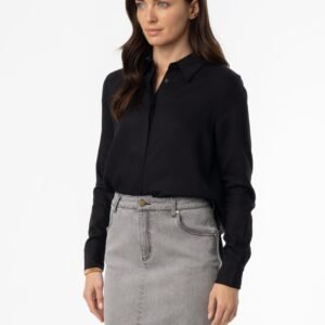 Black High Low Blouse - Image 2
