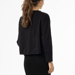 Black High Low Drawstring Tee - Image 3