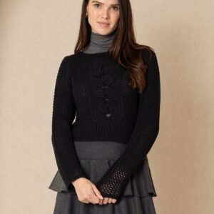 Black Crochet Top - Image 4