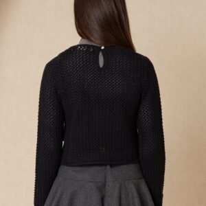 Black Crochet Top - Image 3